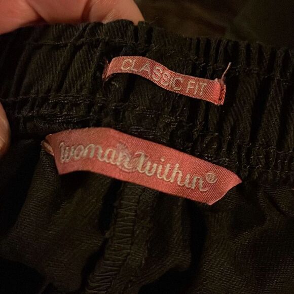 NWT Woman Within size 24WP classic fit 100% cotton pants. - Picture 3 of 5